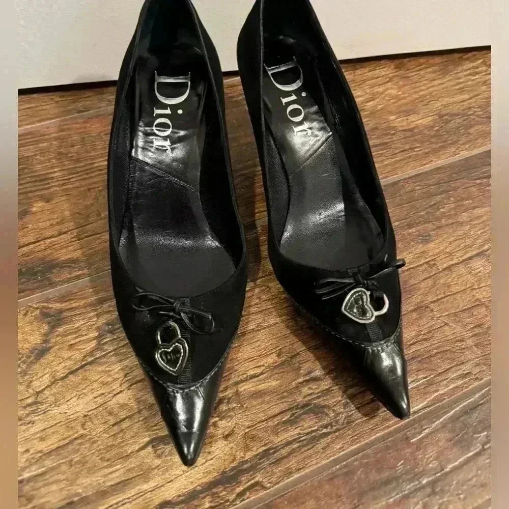 Dior Kitten Heel with Heart Charm
